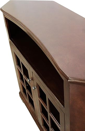 Miniatura 3 de Soporte esquinero de esquina con curva alta de álamo en mousse de chocolate