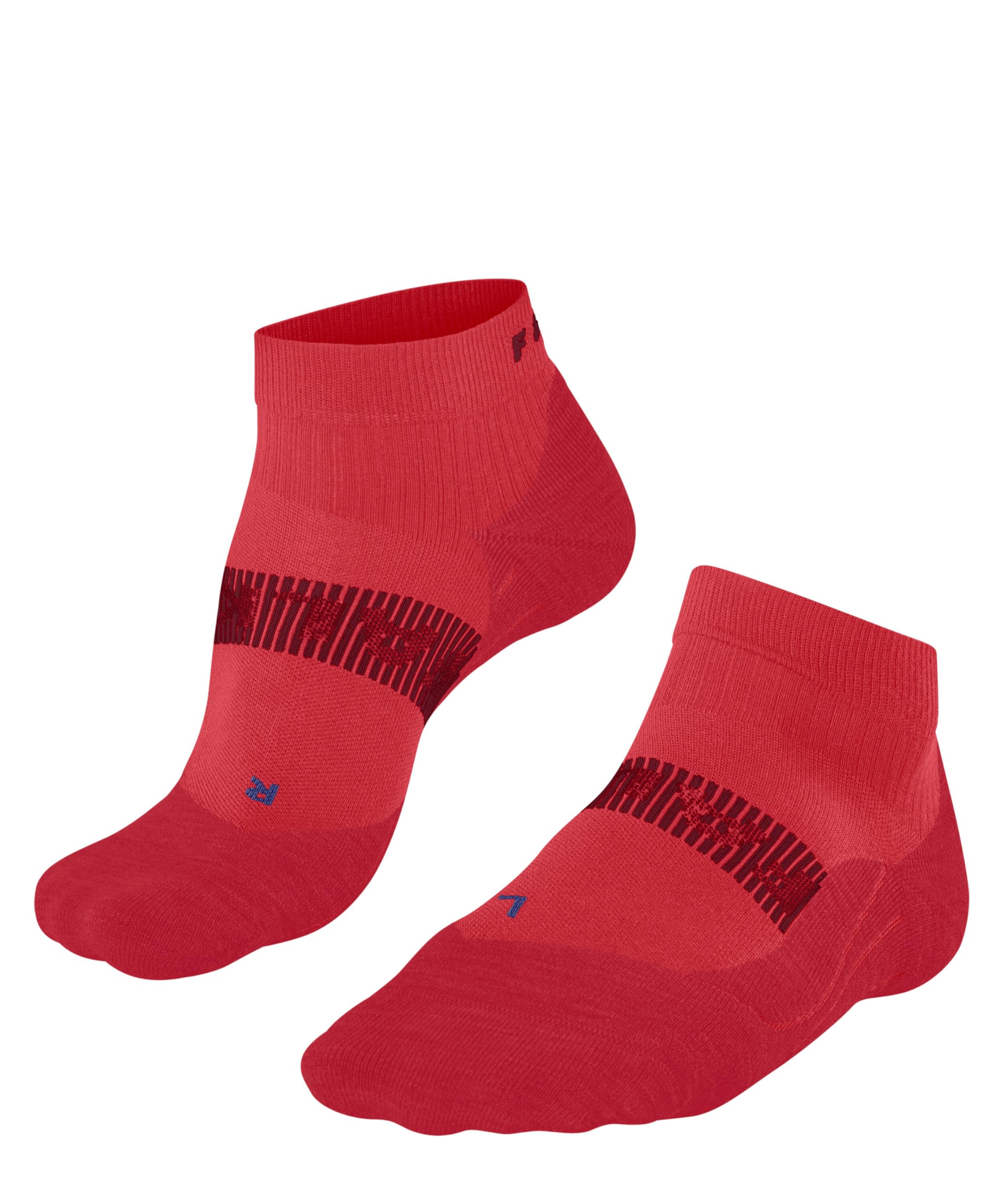 FALKE Women's RU4 Endurance Cool Short W Sso Functional Yarn Anti-Blister Running Socks 1 Pair, Red Big 8178, 5.5-6.5