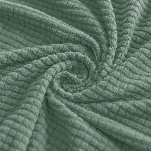 Vista 239 de CHUN YI - Funda elástica para sillón (3 piezas), funda para sofá de 1 plaza con un respaldo y cojín separado con banda elástica, tela jacquard