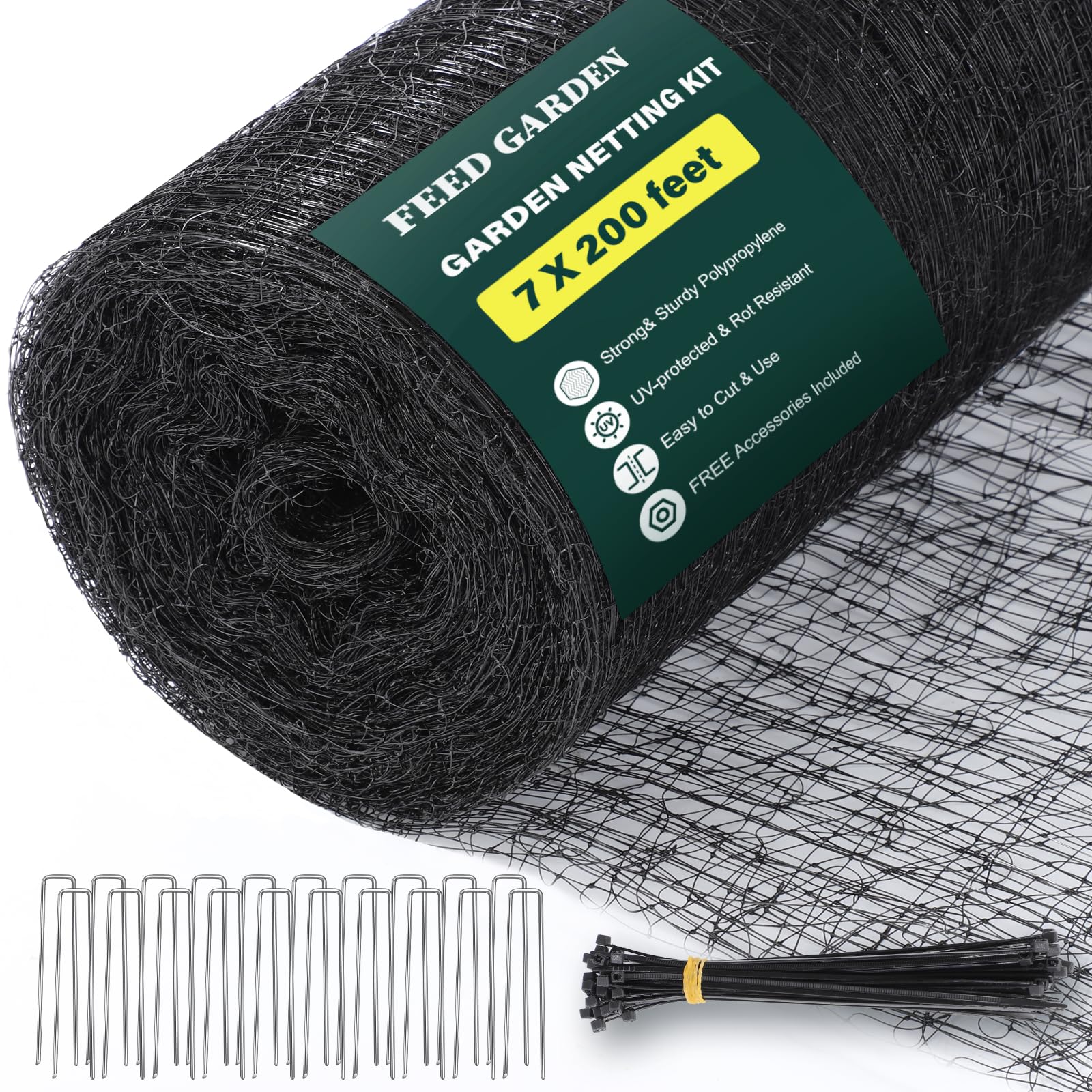 FEED GARDEN Deer Netting 7ft x 200ft