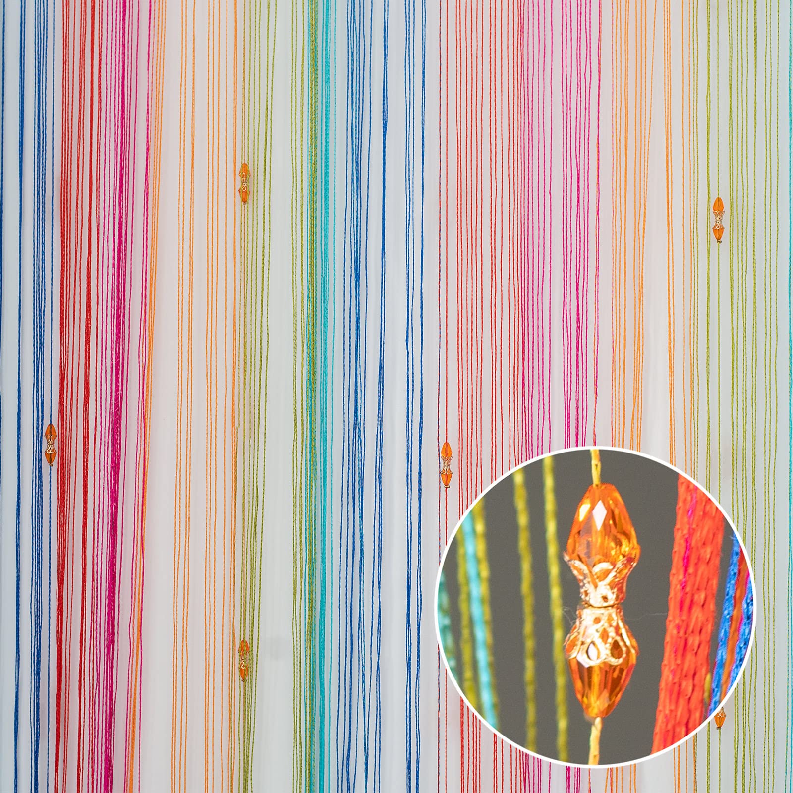Buy Crystal Beaded Curtain Door Beads Rainbow Curtains Hanging Beads