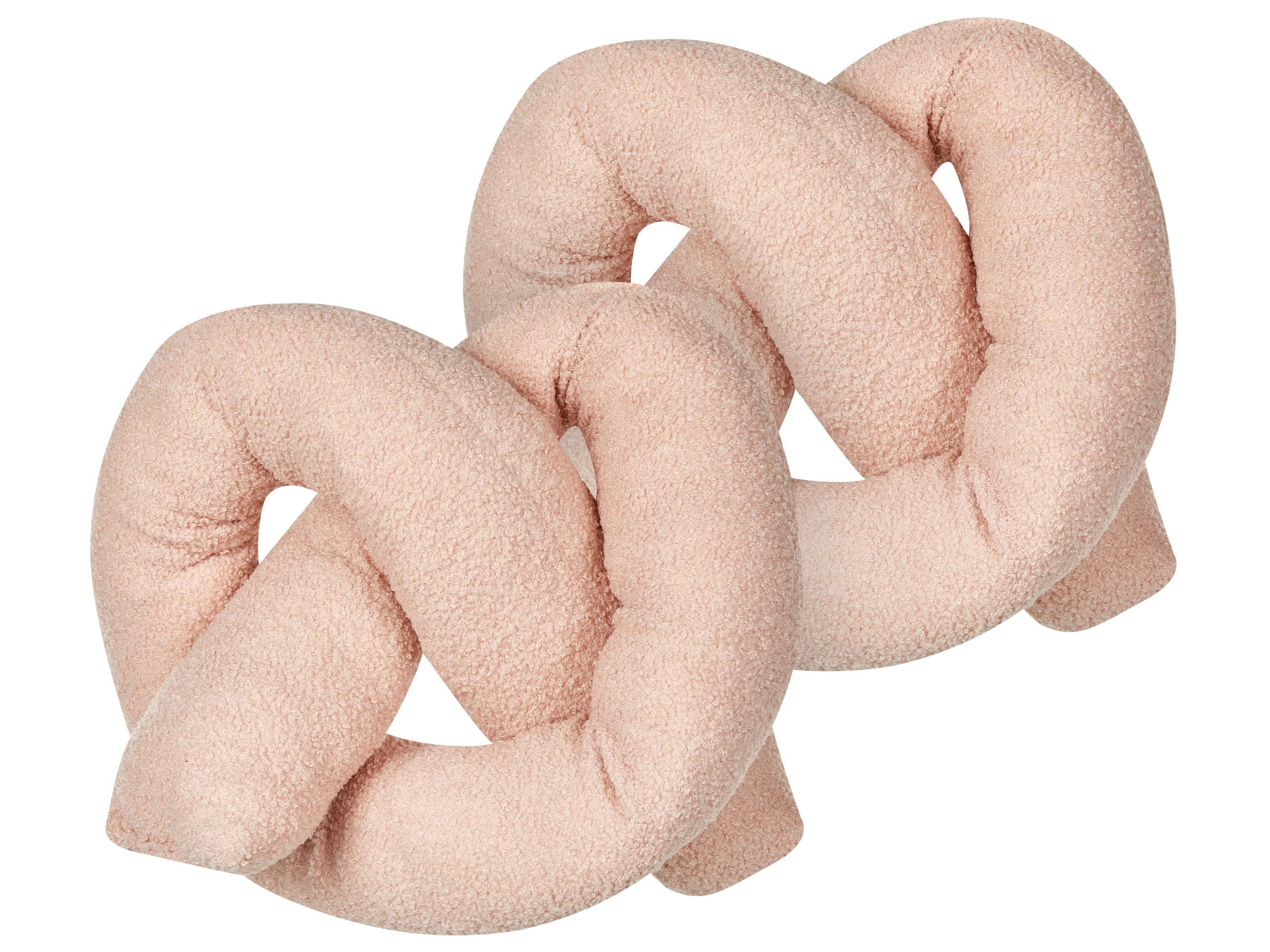 Set di 2 cuscini moderni in tessuto peluche rosa 172 x 14 cm Gladiolo