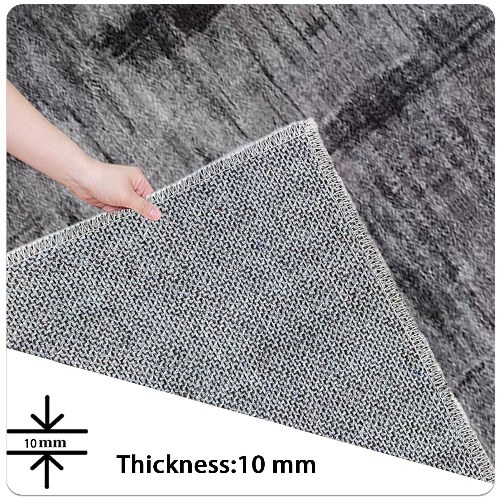 Tappetino Insonorizzato Batteria, Tappeto Antiscivolo Batteria Elettronica, Tappeto per Batteria, Carpet Drum Mat, Tappeto Professionale per Batteria e Strumenti a Percussione 160 x 140 cm