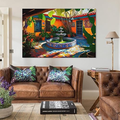 Miniatura 3 de ForGue Póster mexicano para pared de jardín mexicano Art Deco Póster de pintura de arte mexicano, póster de arte mexicano, póster de arte de pared