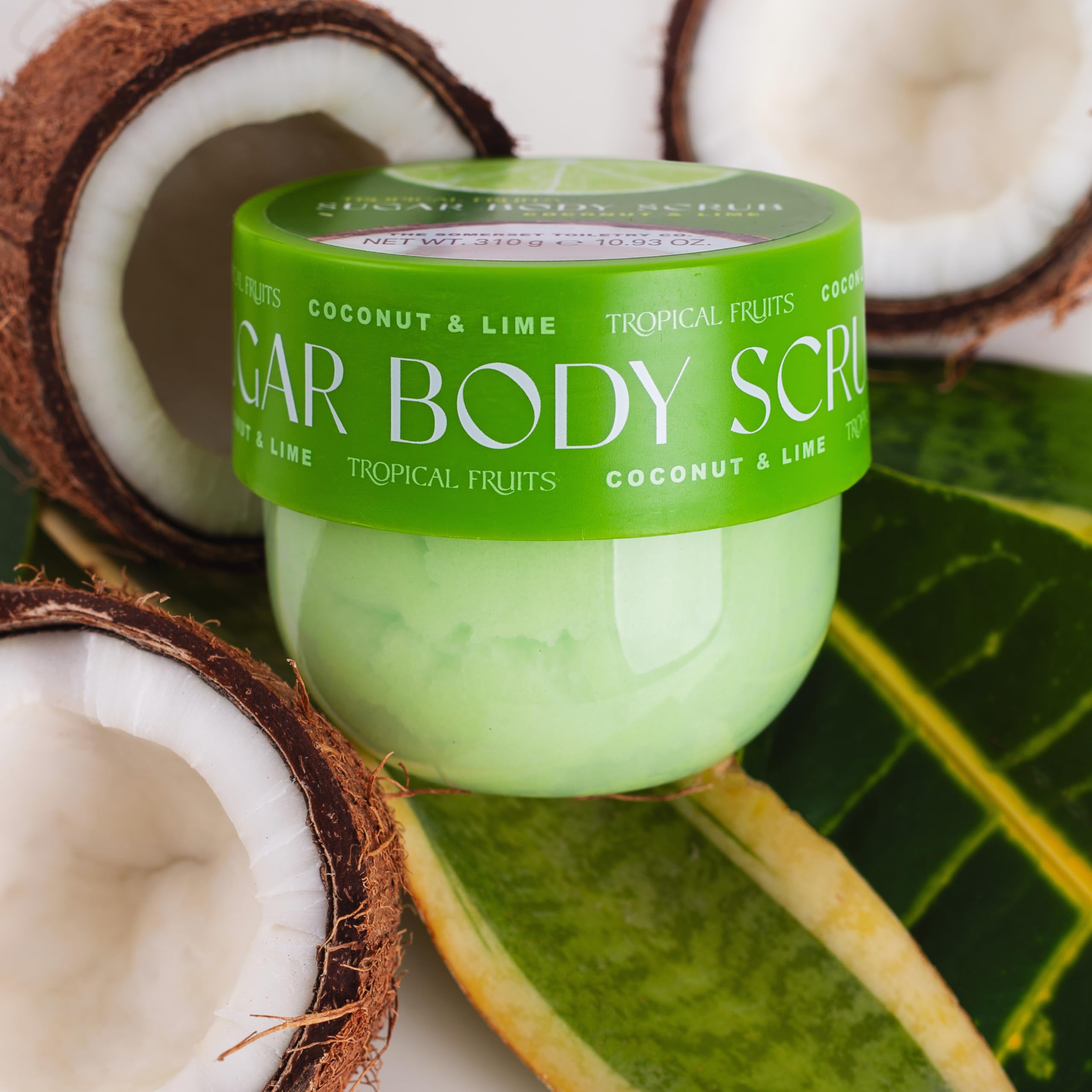Tropical Fruits Gentle Exfoliating Sugar Body Scrub Coconut and Lime 310g, 310 g (Pack of 1) - Image 2
