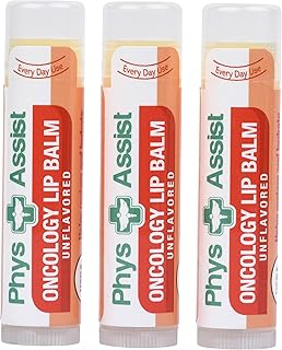 فيزاسيست مرطب شفاه عضوي بدون نكهة من وزارة الزراعة الامريكية يرطب ويحمي الشفاه الجافة الجافة أثناء العلاج الكيميائي او راديو وزارة الزراعة الامريكية، عبوة من 3 قطع
