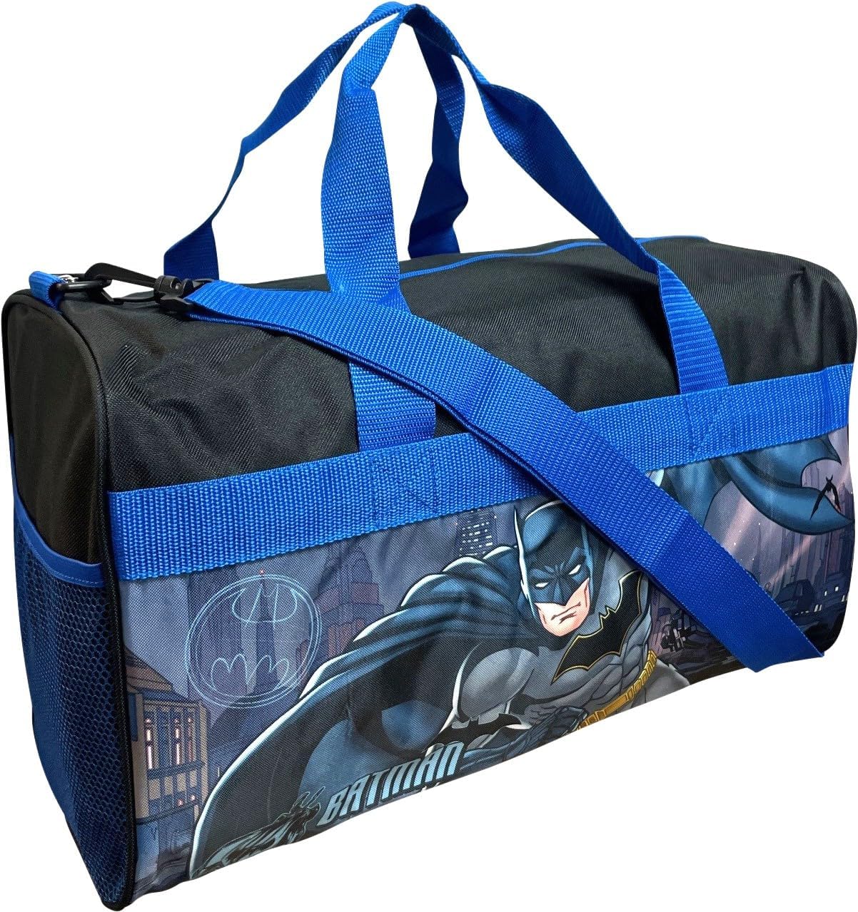 Ruz 18 Inch Kids Duffel Bag Overnight Carry-On Travel And Sports Bag (Batman)