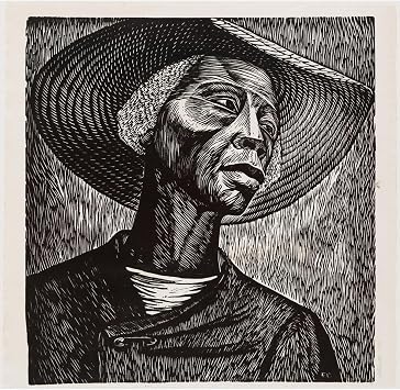 ARTICULOZY Elizabeth Catlett Vintage African American Art Print Square Canvas Wall Art Minimalist Cultural Decor for Living Room Bedroom Office Unframed 12x12 Inch