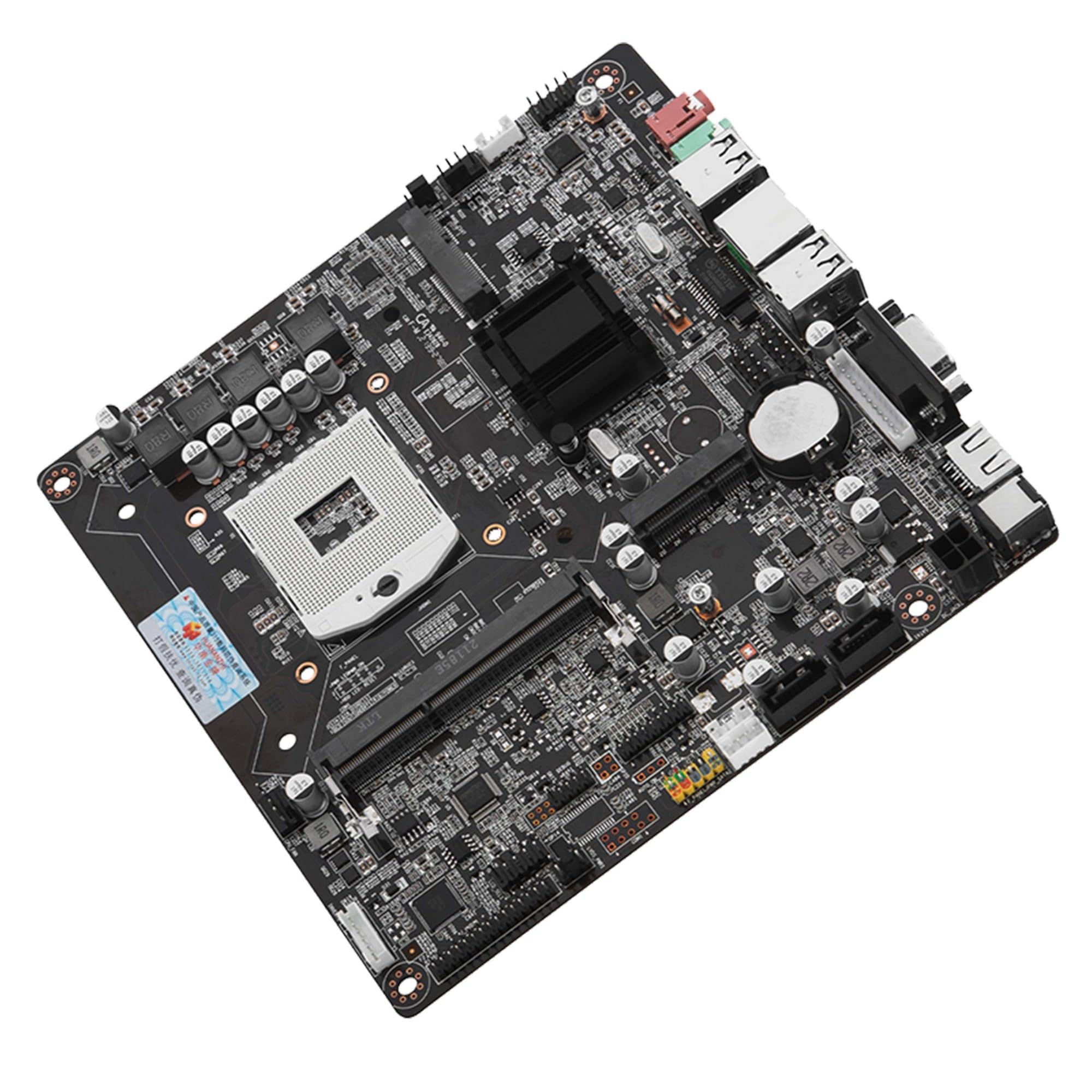 SIMPLETEK - Scheda Madre mini-ATX Modello HM65 | Socket PGA988 - DDR3 Sodimm AMI UEFI BIOS | Dimensioni 17 x 17 mm | Cavo Sata e Mascherina inclusa