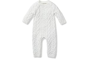 Baptism Boy's Cable Knit Sweater Romper