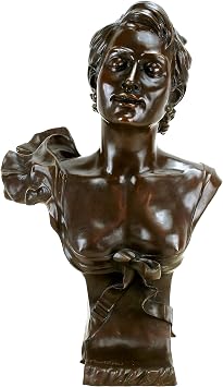 Kunst & Ambiente - Lovely Art Nouveau Bronze - Female Bust - After Auguste Moreau - Sculptures for Sale - Decorative Figurine - Statue - Figure