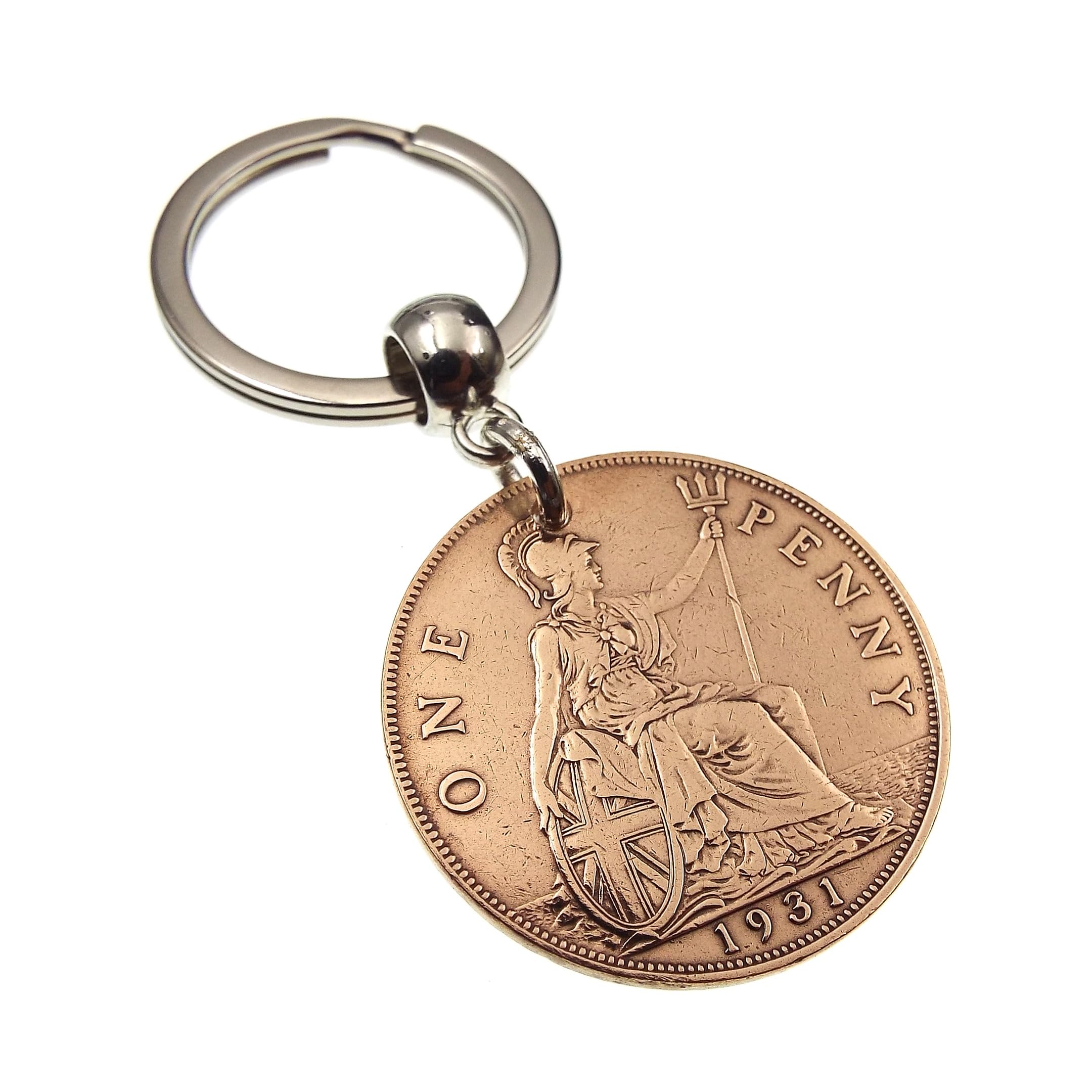 A Silver Dream 1931 Penny Coin Keyring