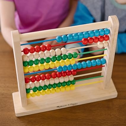 The Melissa & Doug Abacus stimulates cognitive development by promoting the acquisition of basic math skills. Through interactive play, children learn to recognize and count numbers, perform simple calculations, and understand fundamental mathematical principles such as addition and subtraction. Moreover, the colorful beads encourage visual discrimination and color recognition.