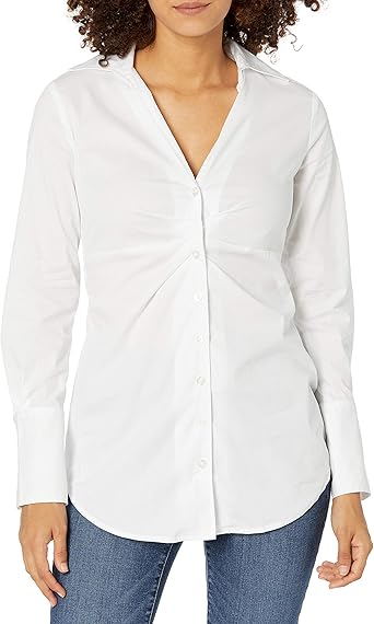 button down v neck