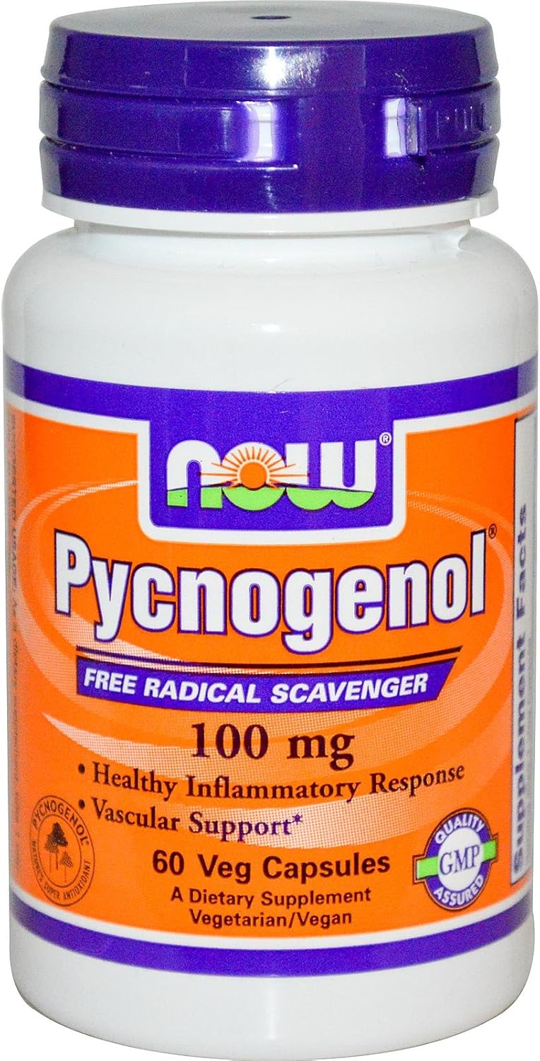 NOW Foods Pycnogenol 100 mg. 60 Vegetarian Capsules
