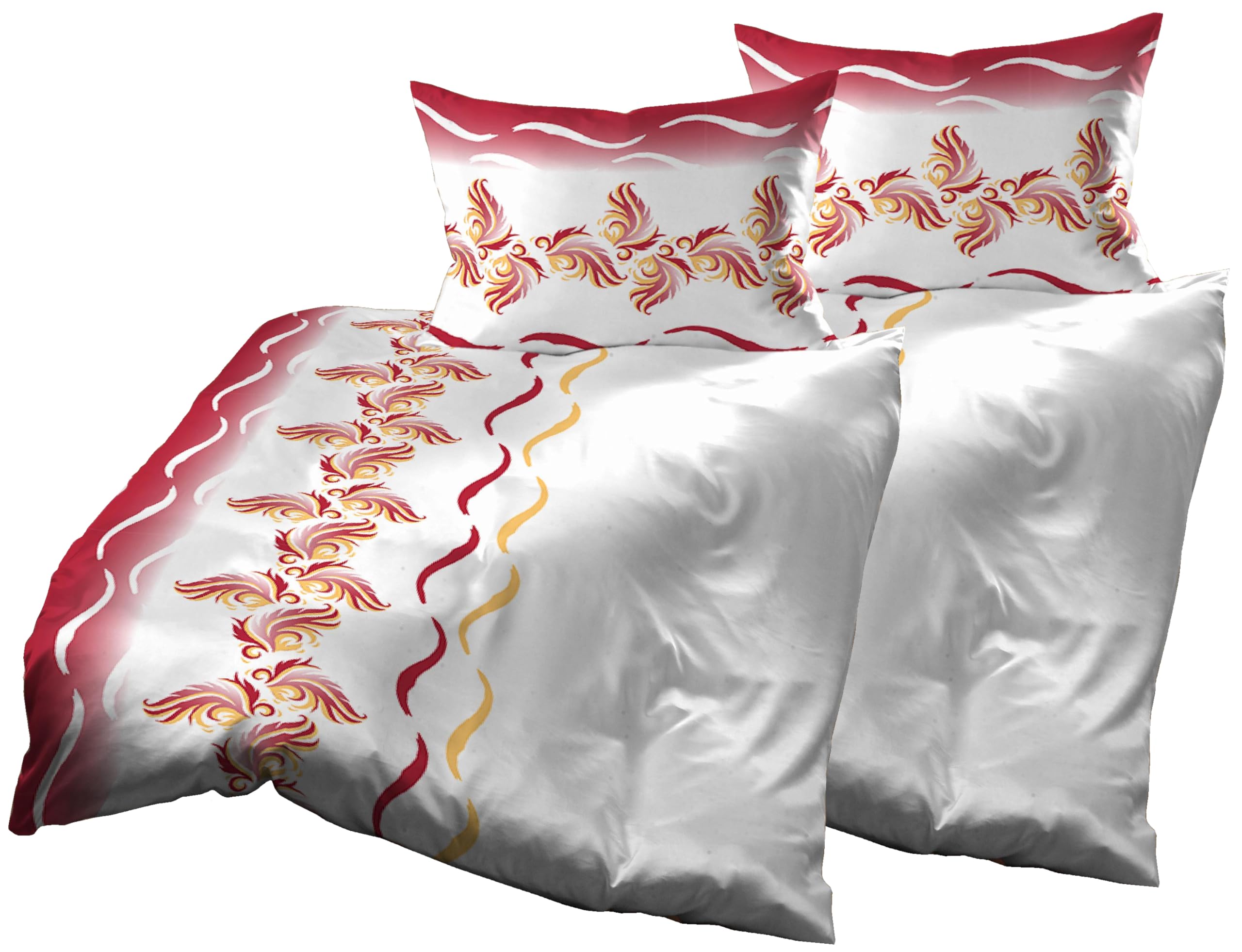 Parure de lit 4 pièces microfibre anti-plis pour lits jumeaux