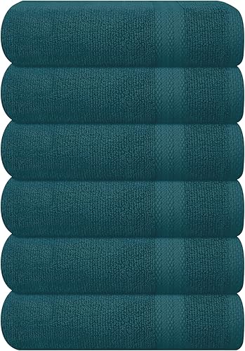 Miniatura 107 de GLAMBURG - Juego de 12 toallas faciales ultrasuaves de 13 x 13 pulgadas, 100% algodón, duraderas y altamente absorbentes, ideales para baño, cocina
