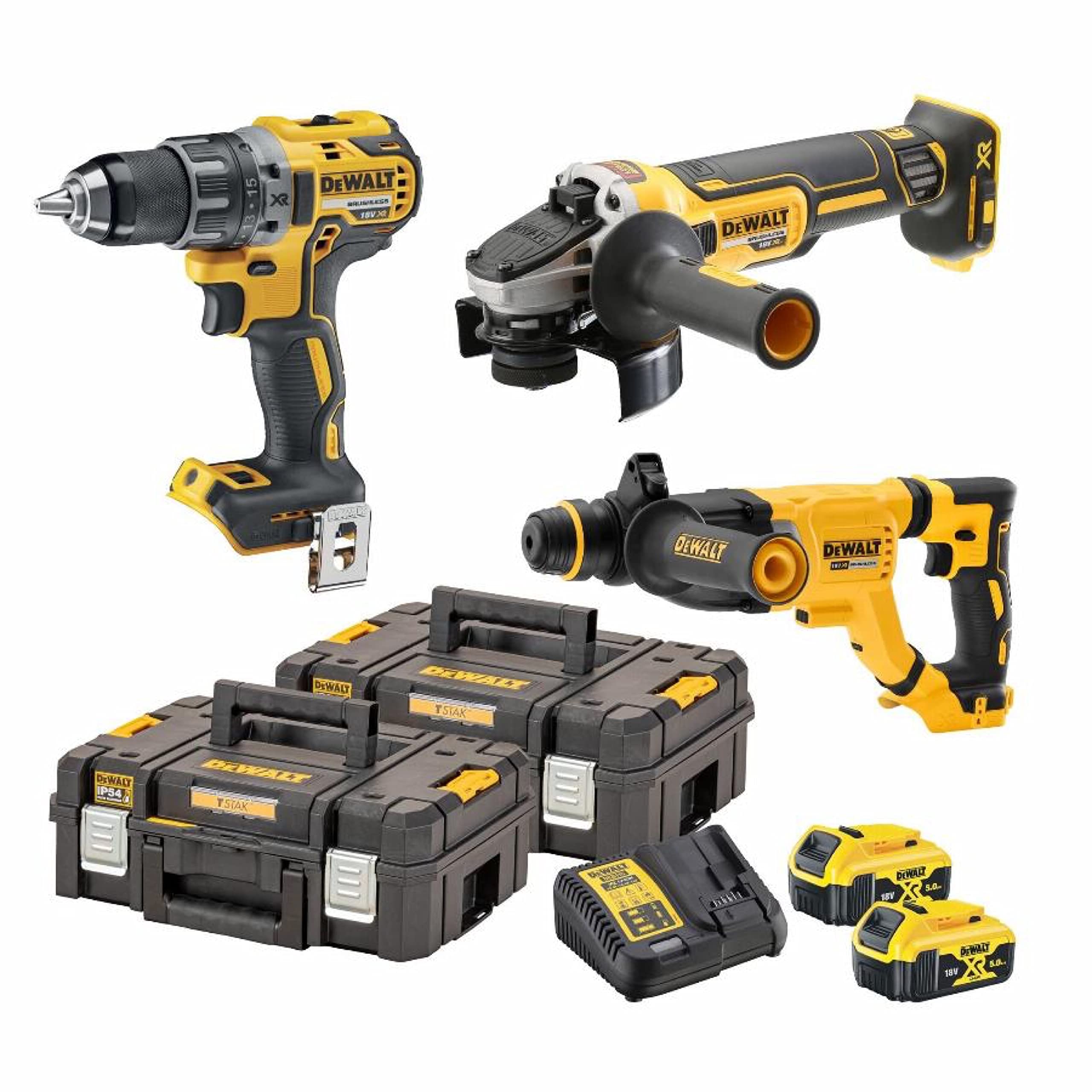 Kit de 3 herramientas XR 18 V 5 AH Li-Ion sin escobillas DEWALT – DCK327P2T-QW (MAK0984)
