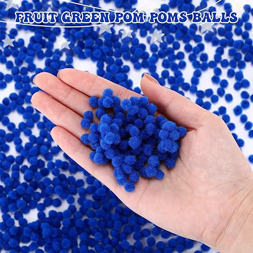 Vista 14 de Shappy - 2000 pompones de 0.236 in para manualidades, suministros para el trabajo y manualidades Red