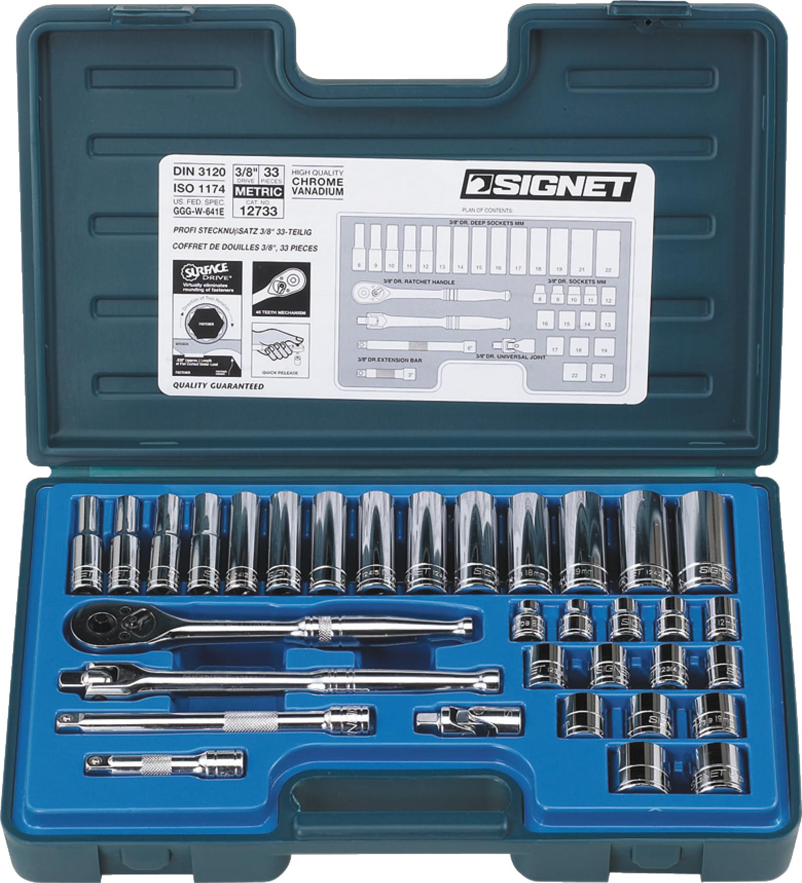 Amazon.co.jp: SIGNET(シグネット) 3/8ドライブ 33PC MM ソケット