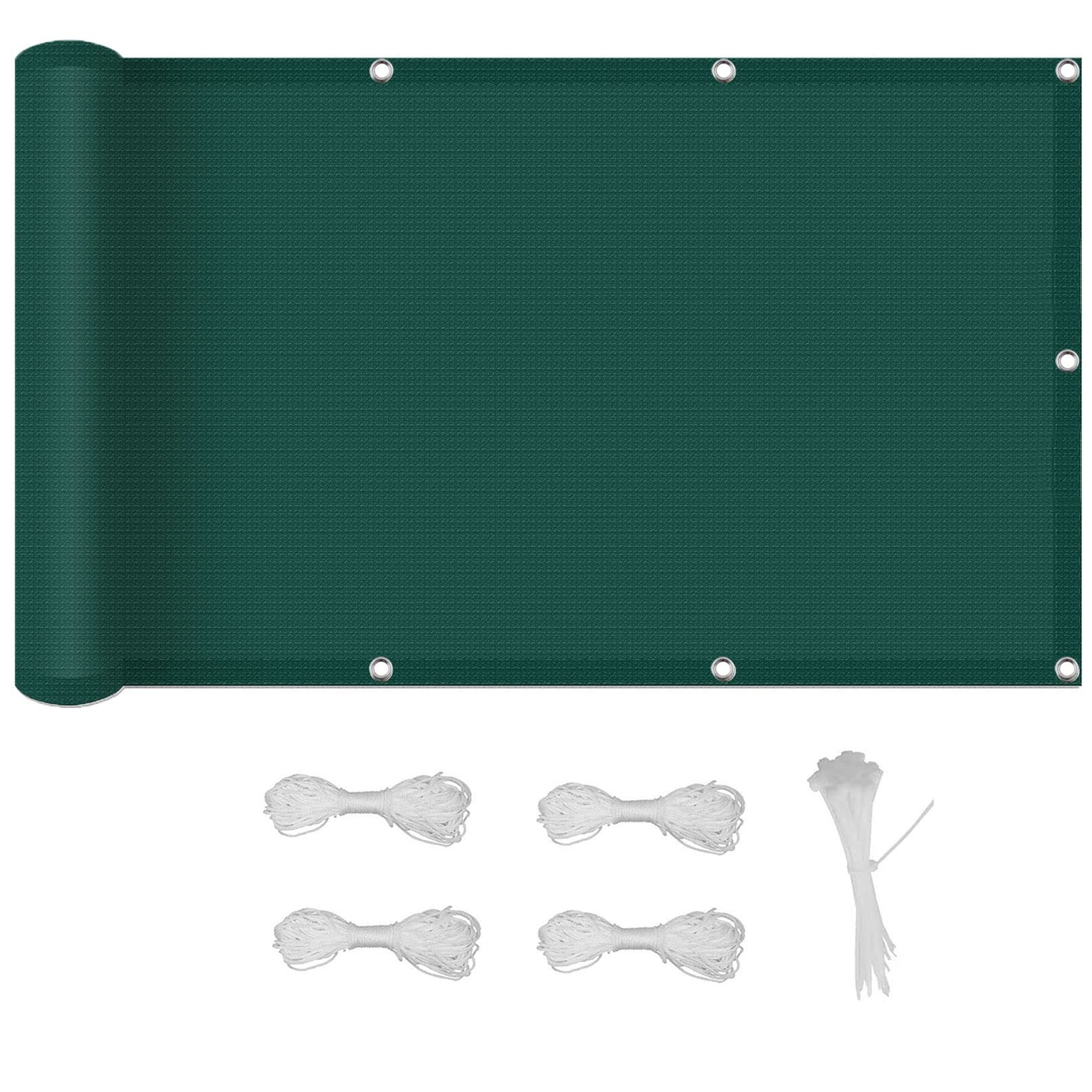 Voile d'ombrage respirant anti-UV 95% avec cordes de fixation 3.5 x 4 m