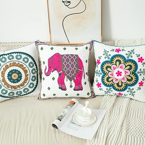 Miniatura 3 de VOGOL YouYee - Funda de cojín para el hogar, diseño de bordado bohemio