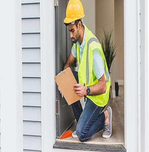 Miniatura 3 de Tope de puerta grande de goma naranja fabricado en Estados Unidos  Cuña de tope de puerta para alfombras, azulejos, suelo de hormigón, topes de