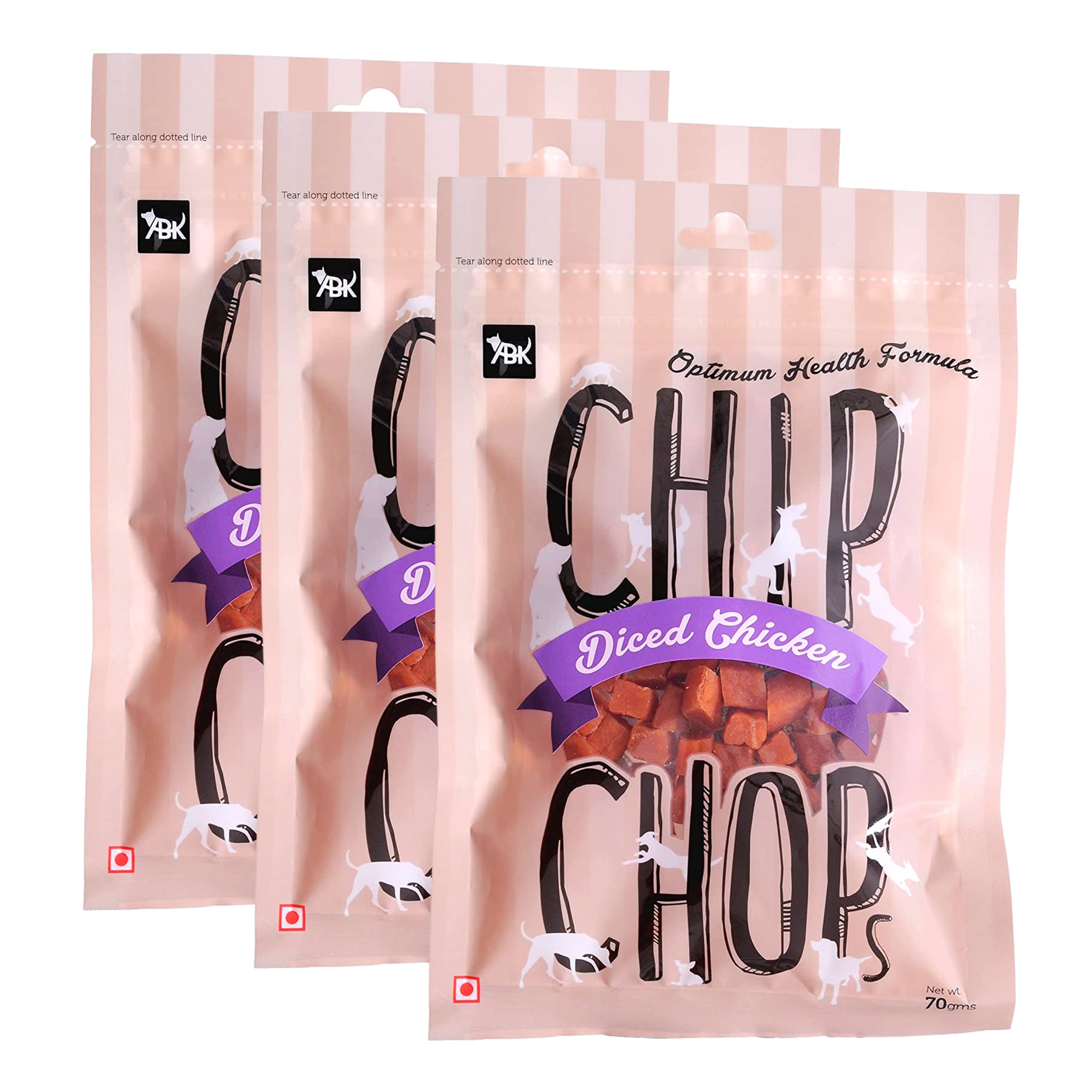 Chip Chops Diced Chicken Dog Treats - 70g (Pack of 3) Healthy, Tasty, High-Protein Snacks for Training & Rewards | Suitable for All Breeds | Sold by Foodie Puppies with Free Keyring (B09DNZ1G8G) Amazon Price History, Amazon Price Tracker