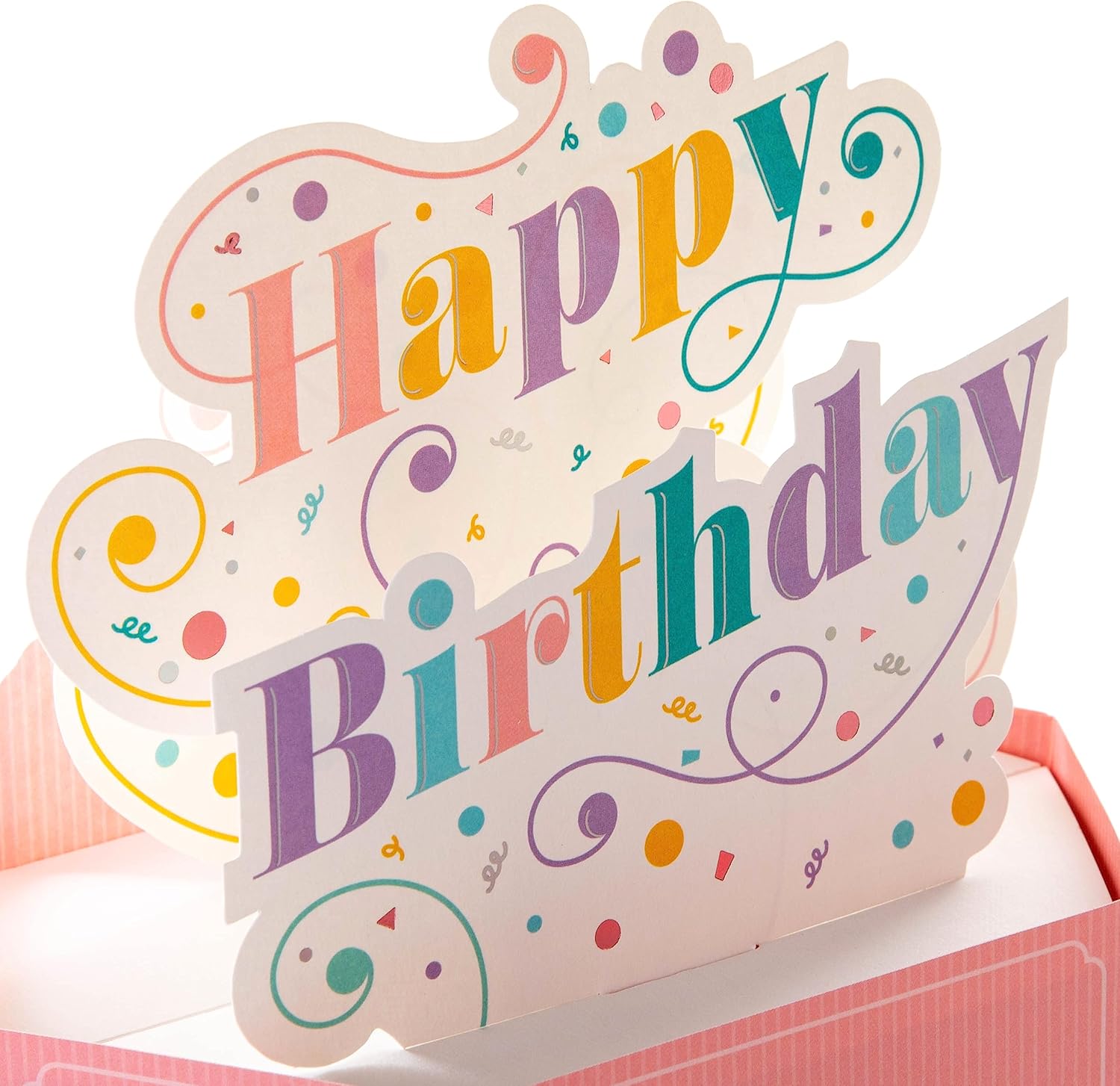 Hallmark Paper Wonder Birthday Card - 3D Pop-Up Colourful Banner Design