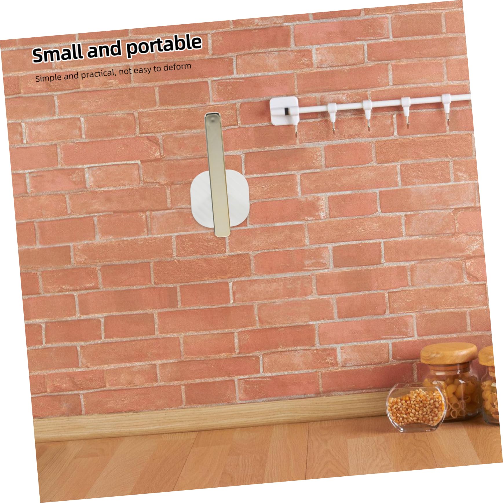 16pièces Muraux Autocollants Multi-Fonctionnels Support Rideaux Et Ustensiles De Cuisine Lot de Installation Facile Et Pratique sans Perçage Élégant