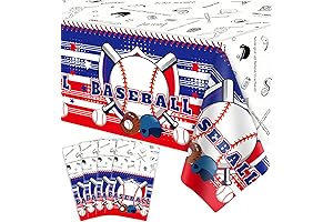 Baseball Party Tablecloth 4-Pack: Elevate Your Home Run Celebration!