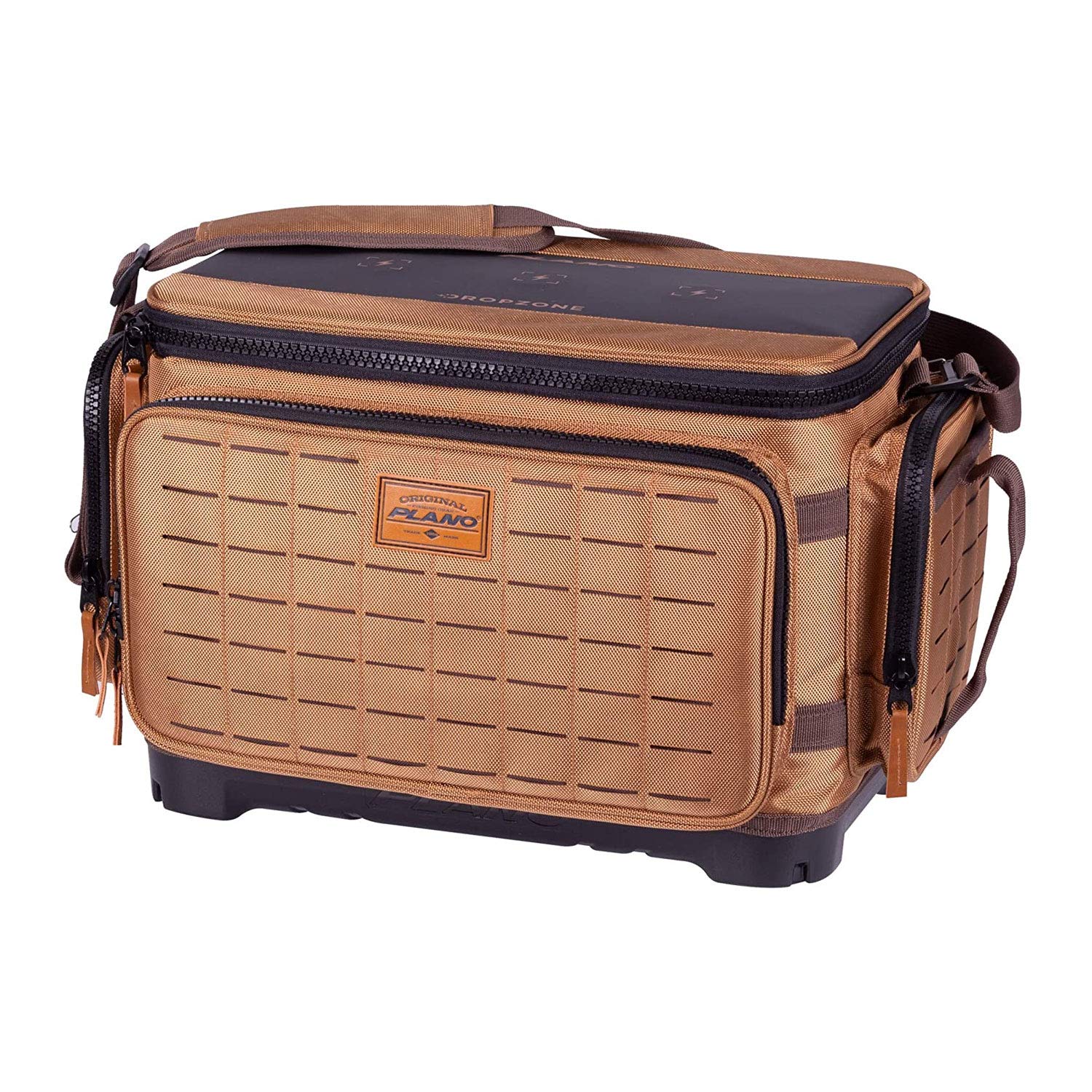 Plano Herren Plabg370 Tackle Bag, Khaki mit braunem und schwarzem Rand, 3700
