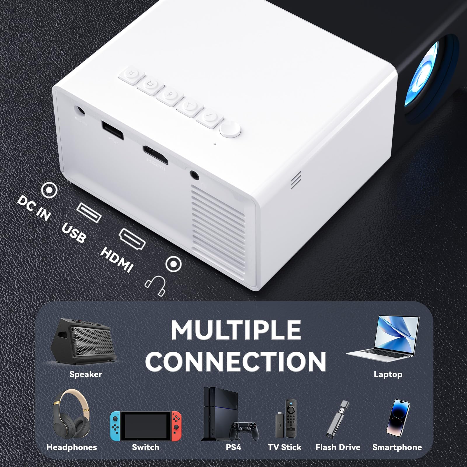 Amazon.com: KHQ Mini Projector with Wifi Portable Projectors