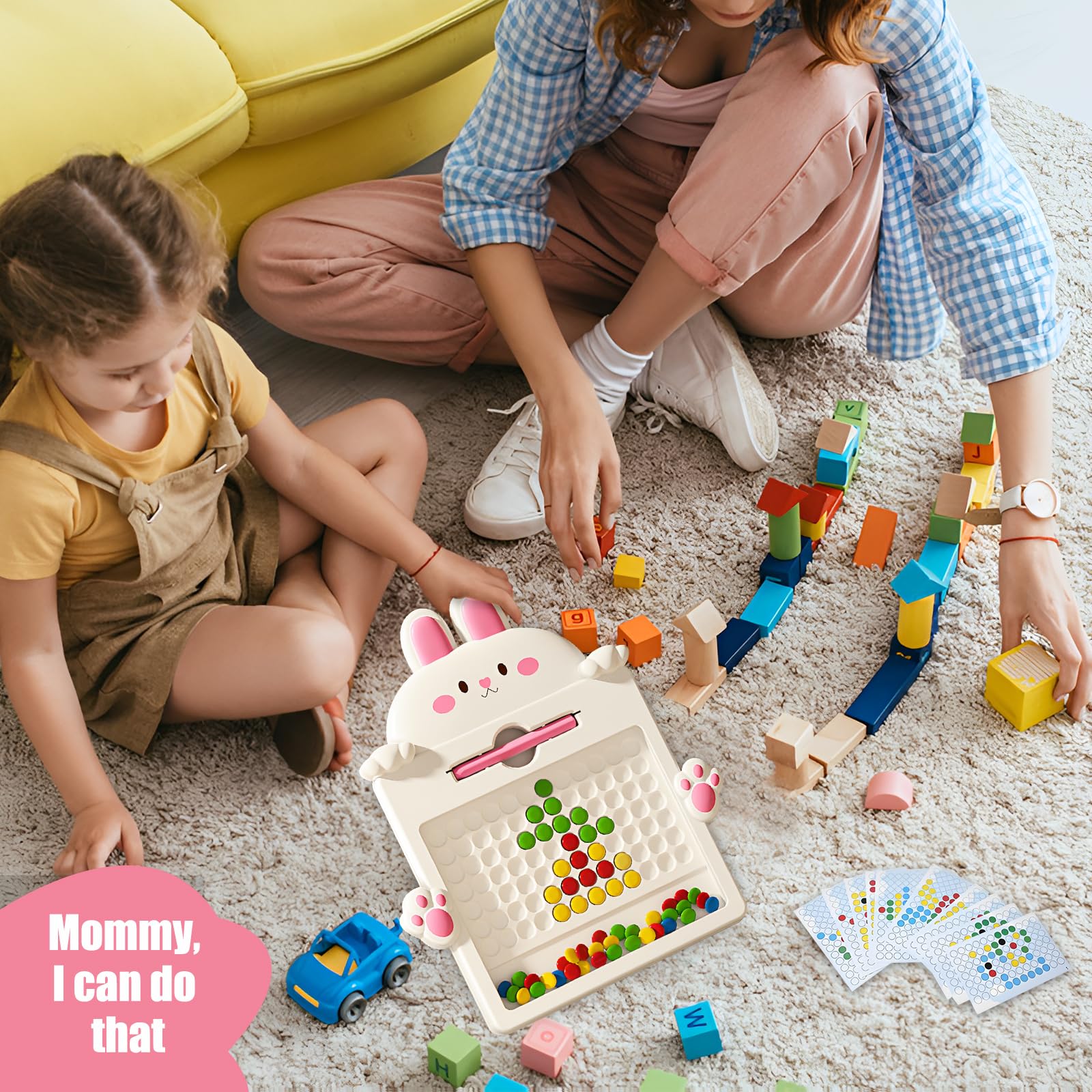 Magnetische Maltafel Für Kinder Ab 3 Jahren – Mit Magnetstift & Bunten Kugeln, Fördert Kreativität & Feinmotorik