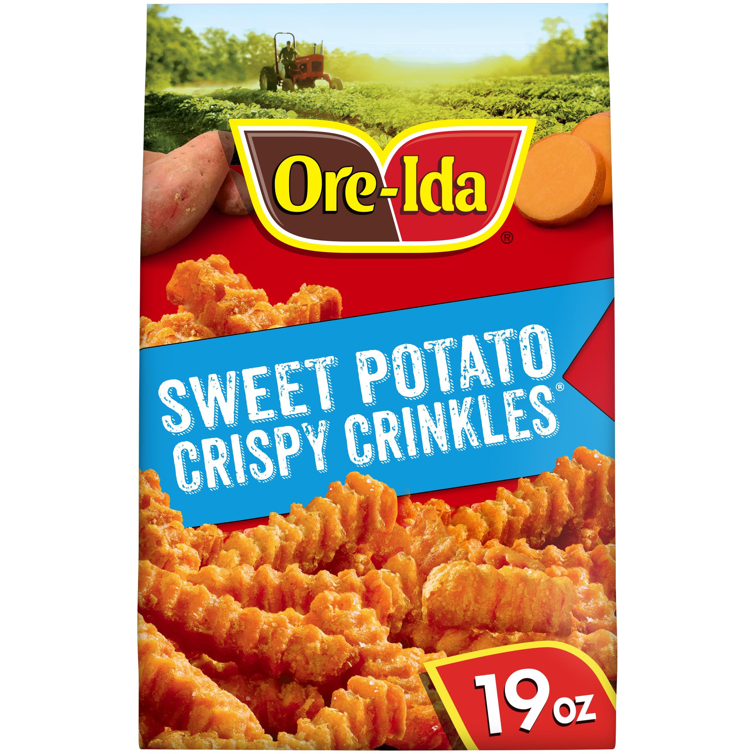 Ore-Ida Crinkle Cut Sweet Potato Fries Frozen Snacks (19 oz Bag)