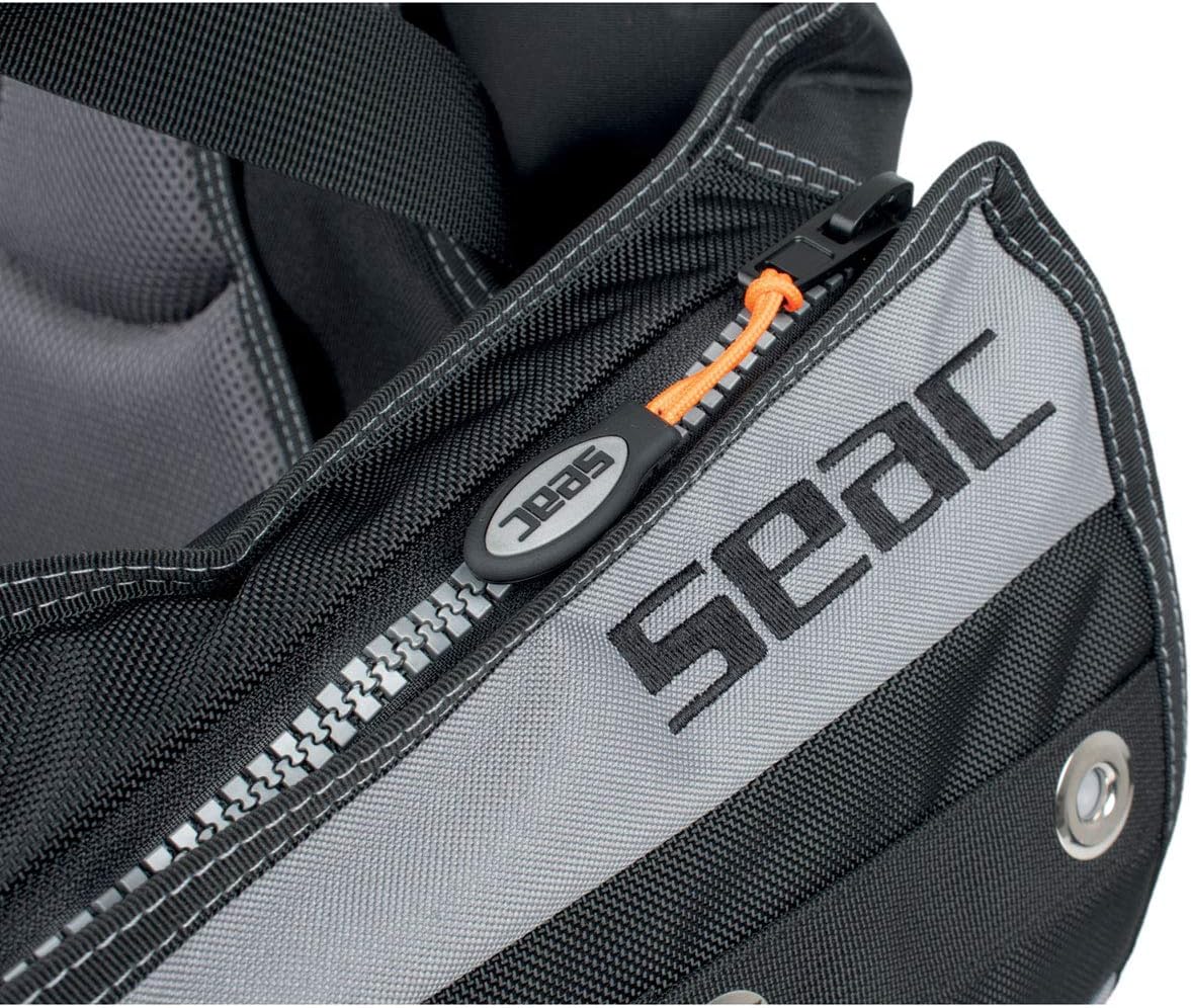 SEAC EQ-PRO, Scuba Diving Jacket, BCD with Excellent Fit, Frame to Back System, Available in 5 Sizes for Woman and Man, Black, Medium