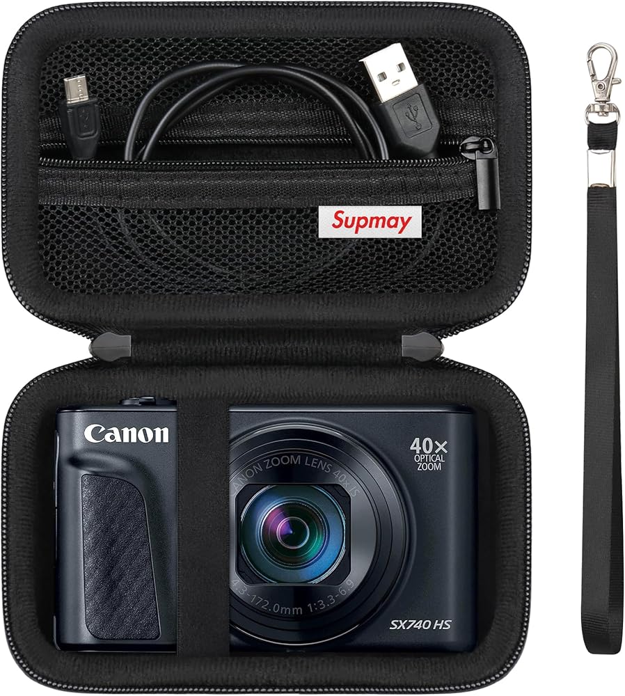 Canon PowerShot SX740 HS 本体 + ケース+SD Amazon.com : Supmay Hard Carrying Case for Canon PowerShot
