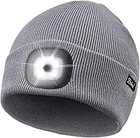 Vista 8 de Etsfmoa Gorro unisex con la luz, regalos para hombres, papá, padre, gorras recargables por USB
