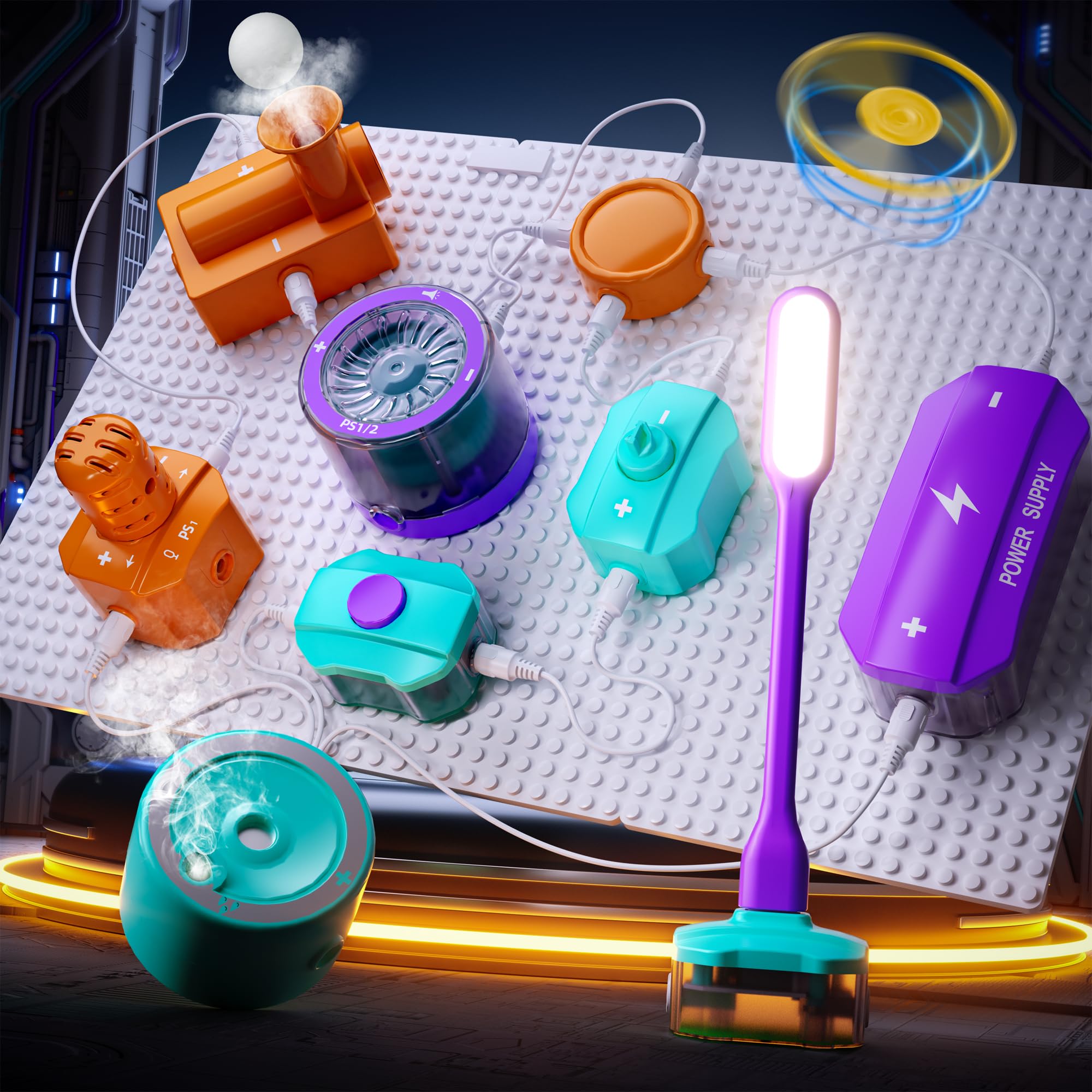 Vanvimen 45 PCS Science Kits for Kids Ages 5-7 8-12, Electronics Exploration Kit for Kid, Over 151 Projects, STEM Educational Toy for Kids Ages 5-7 8-12, Toys for 5 6 7 8 9 10 11 12 Year Old Boys