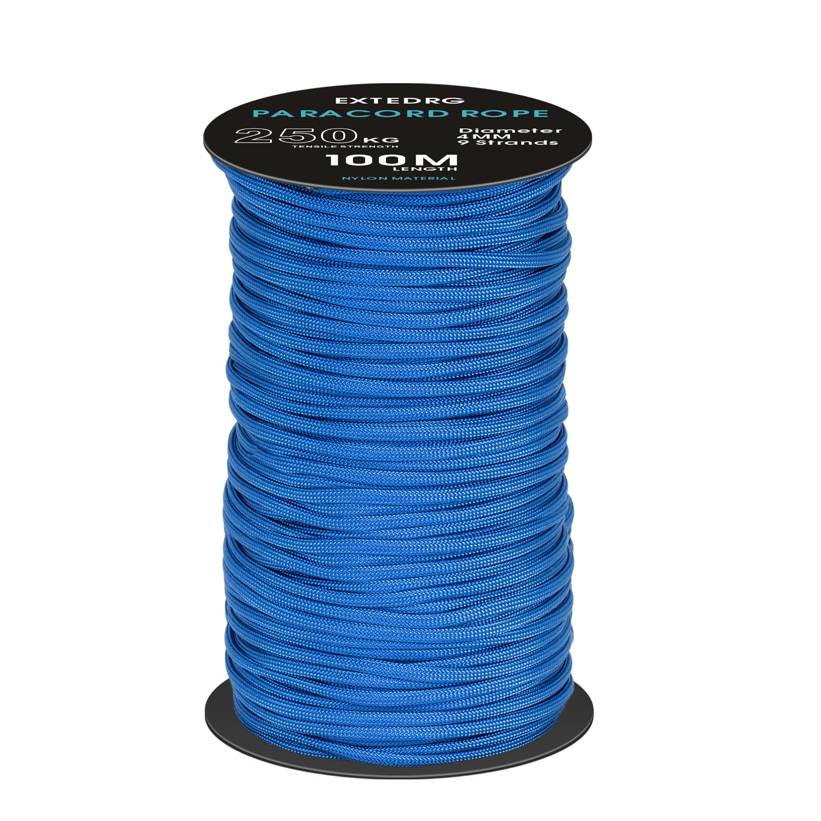 Paracorde 7 Brins 100m Noir - Corde Multifonction Camping Survie | NIZEAMI