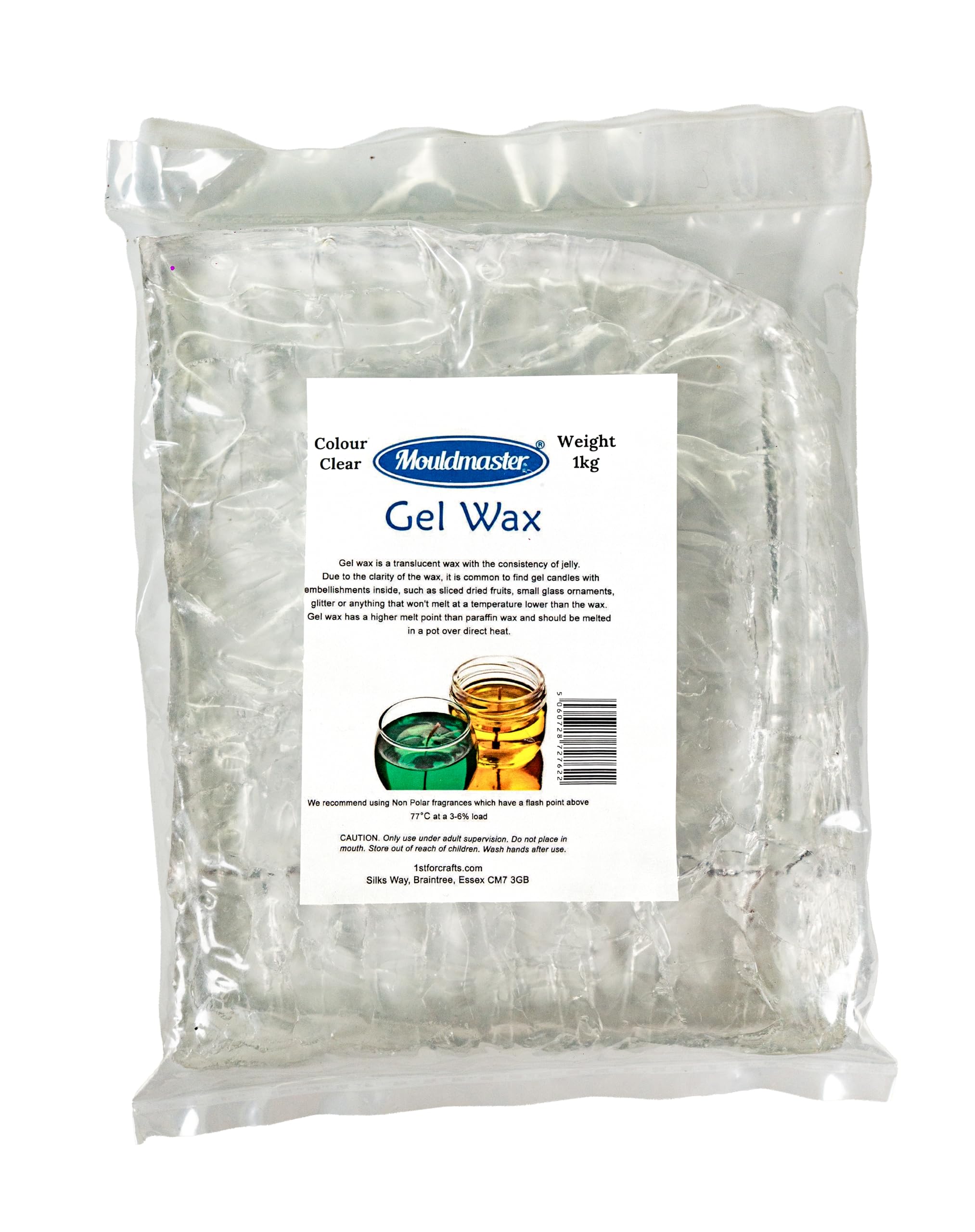 Mouldmaster 1 Kg Candle Making Gel Wax Clear