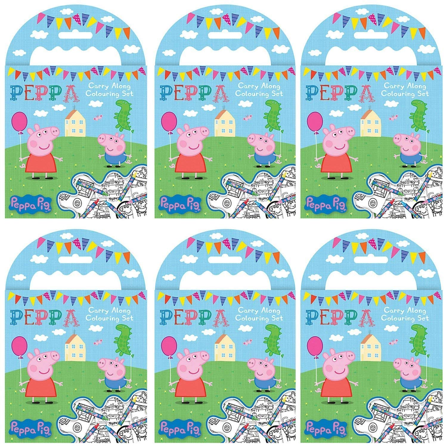 Set Da Colorare Portatile Peppa Pig – Confezione Da 12 Pezzi Per Bambini - 4