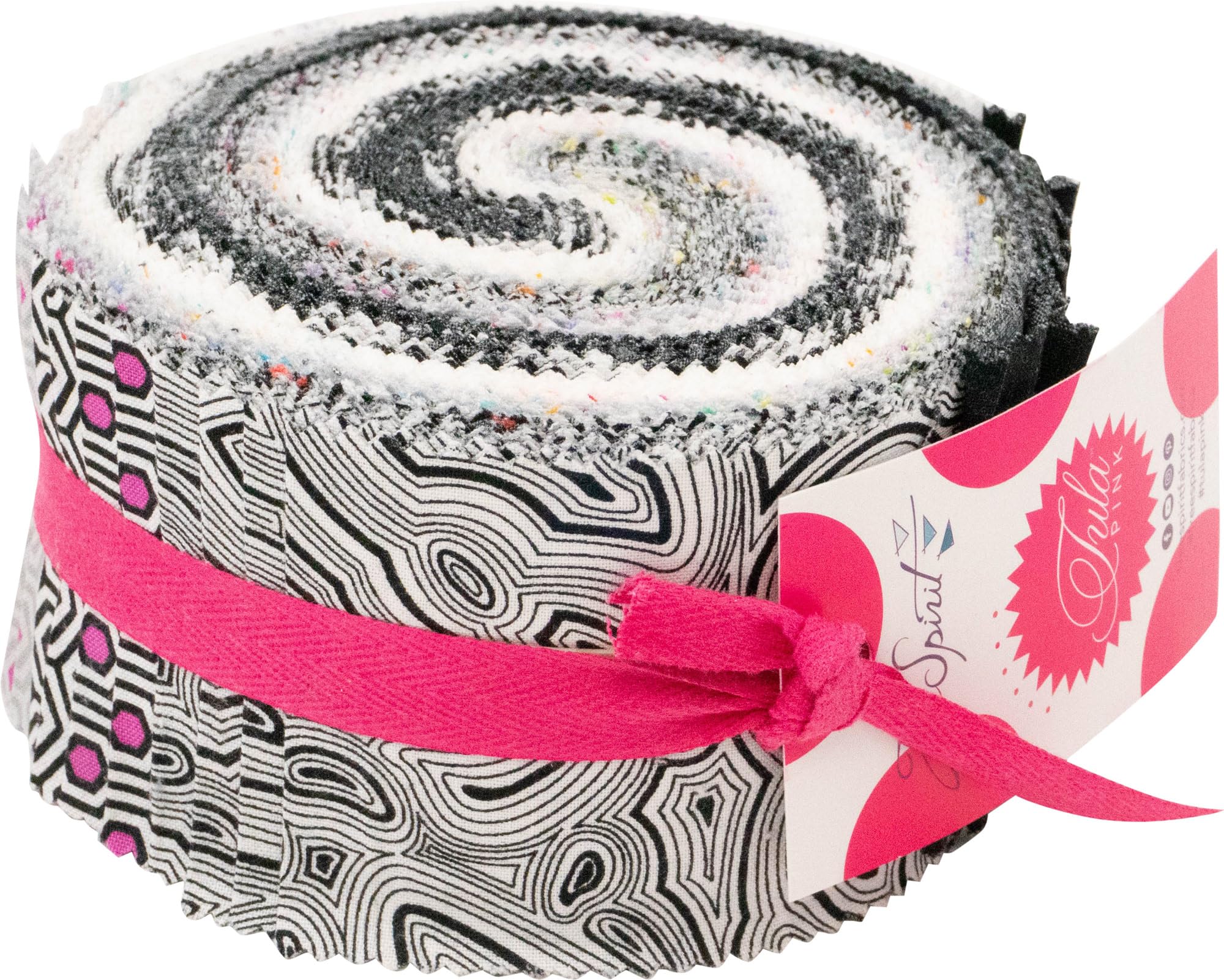 Tula Pink Saturday Stash True Colors Graphite Design Roll 40 2.5-inch Strips Jelly Roll FreeSpirit