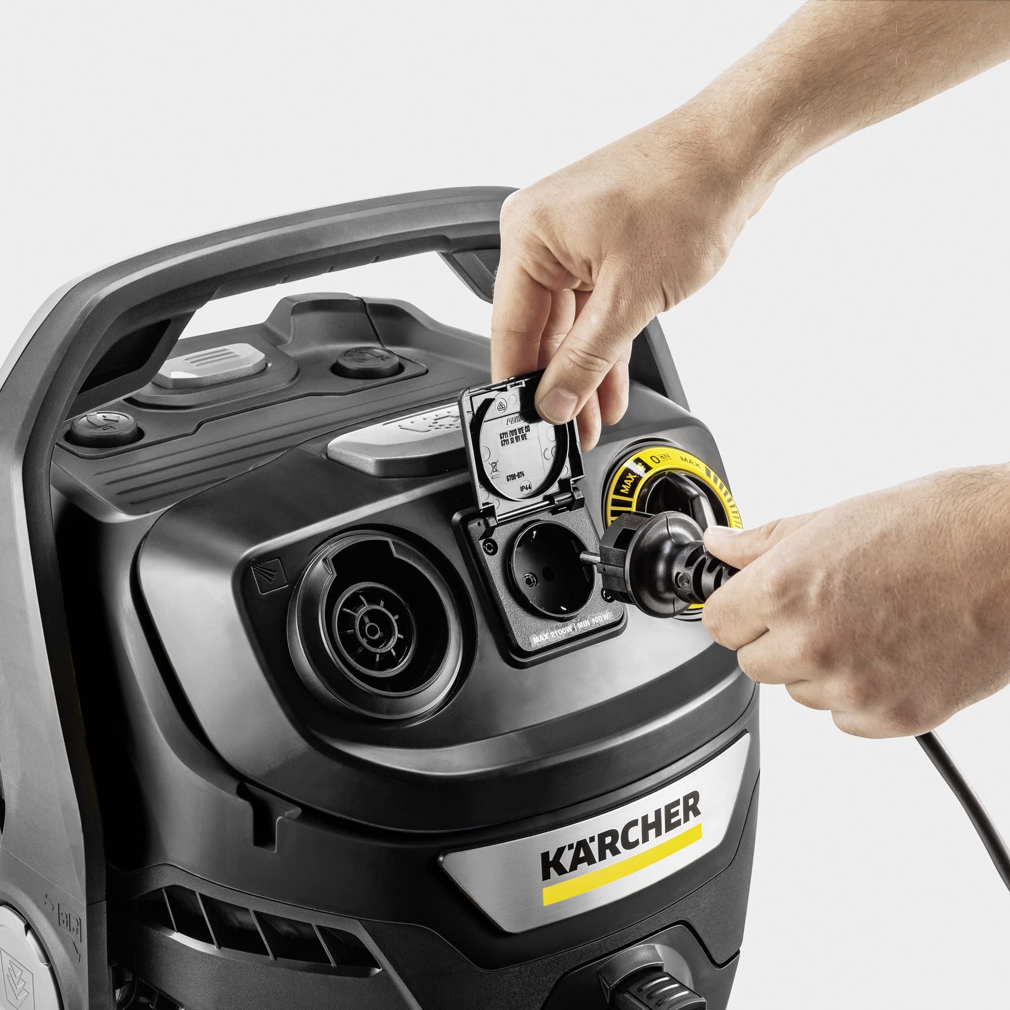 Kärcher KWD 6 P V-25/6/22 16284850 - Felpa con cappuccio industriale, giallo, nero, 1300 W, 25 litri
