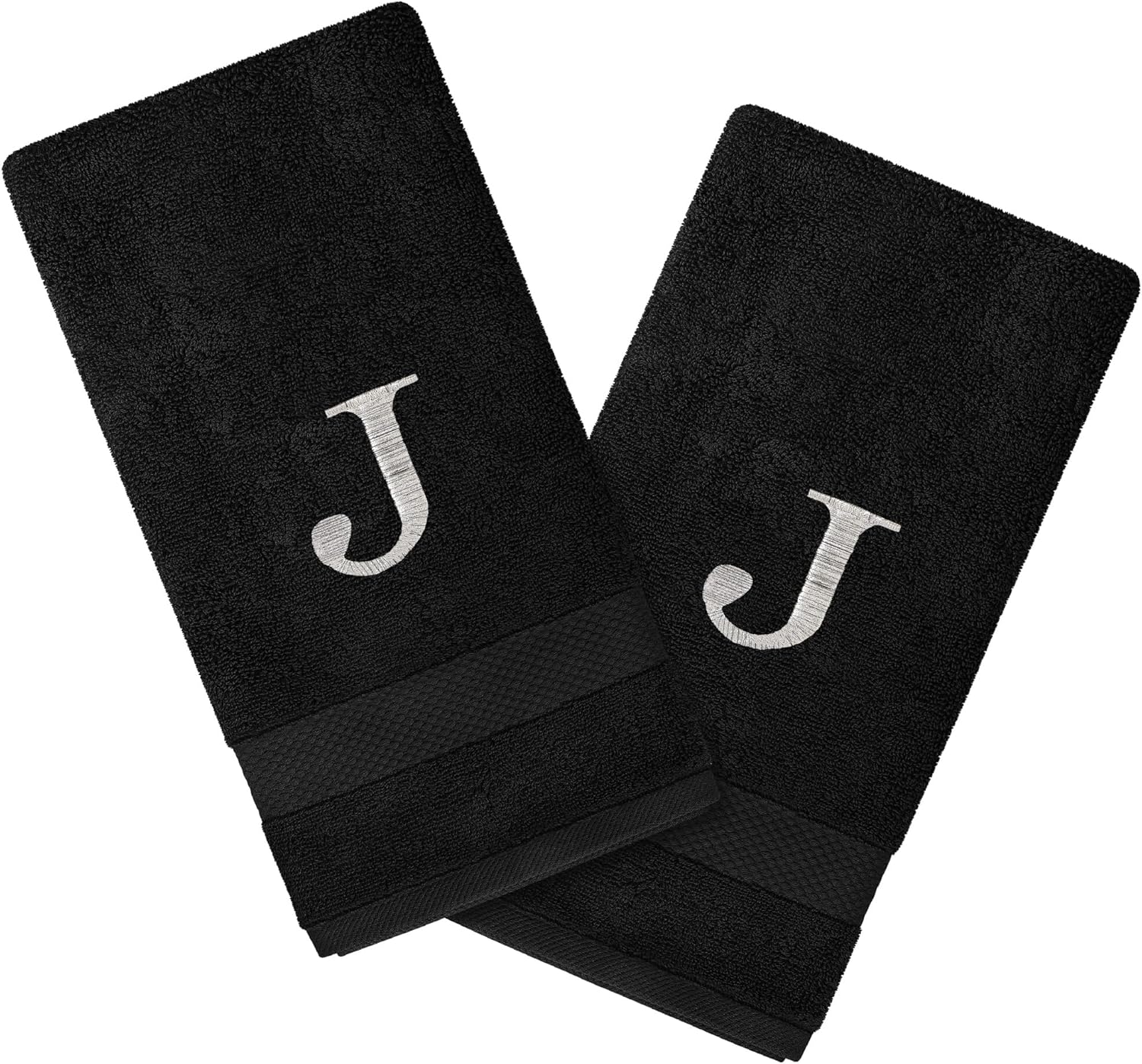 Personalized Towels Set with Monogram Set of 2 Highly