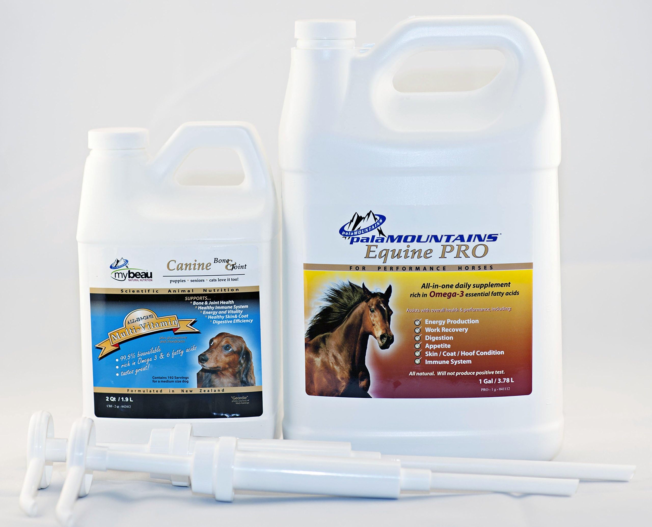 MyBeau & palaMOUNTAINS Companion Package G with Canine Bone and Joint and Equine PRO Supplements