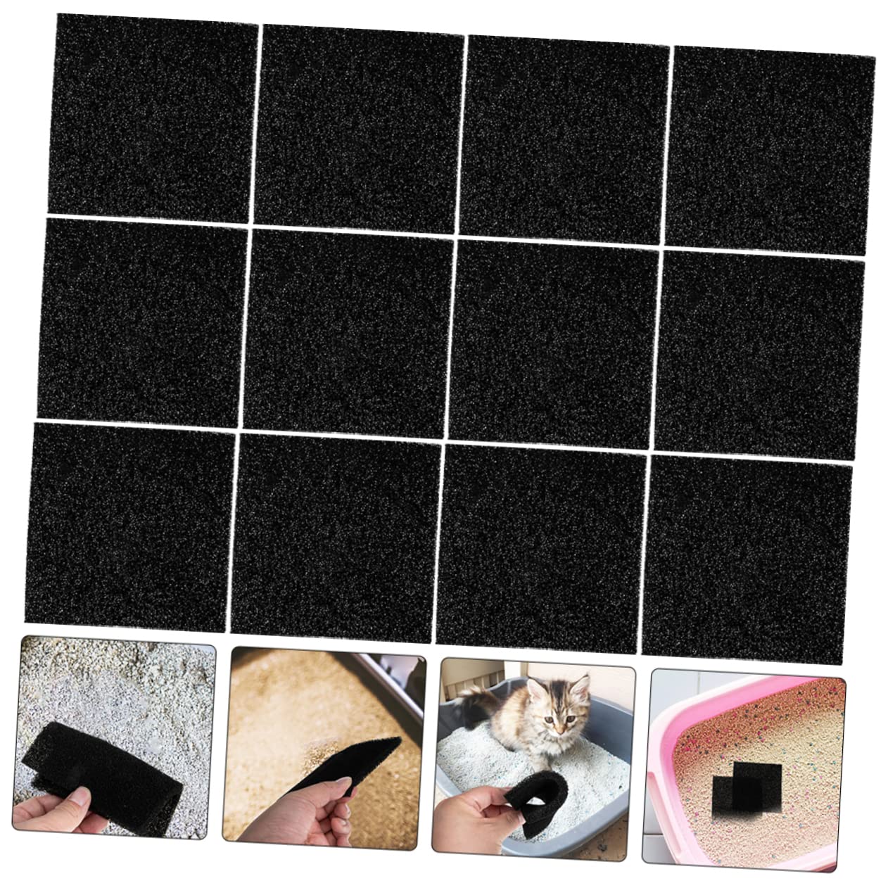 20stücke Katzentoilette Geruchsmatte Mit Aktivkohlefilter Austauschbare Haustierkäfigunterlagen Multifunktions-geruchsmatte Für Katzentoilette Und Hundetoilette Unangenehme