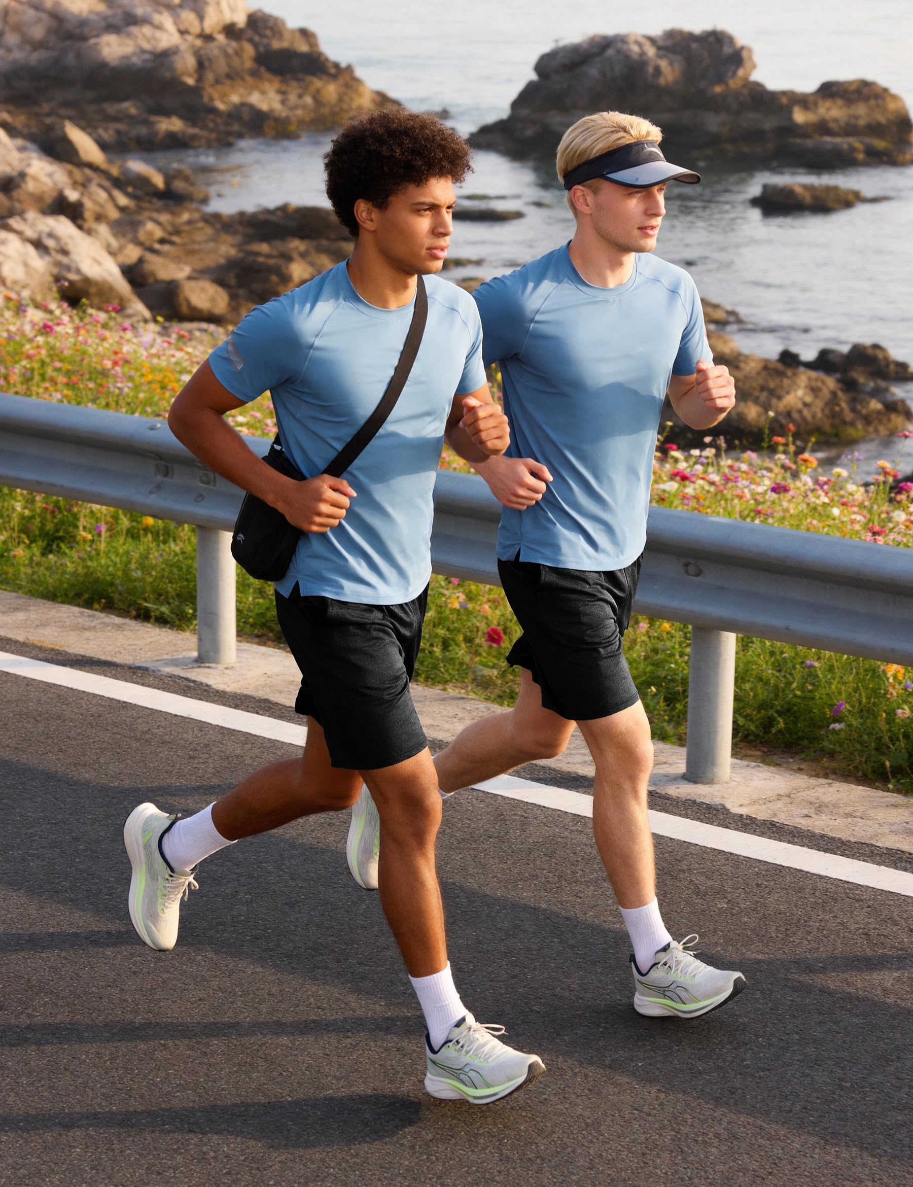 Uniexcosm Pantalones Cortos Hombre Deporte con Bolsillo Running Shorts Ligeros Tenis Fitness Atletismo