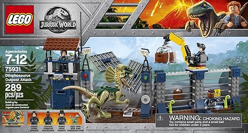 LEGO Jurassic World Dilophosaurus Outpost Attack 75931 Kit de construcción