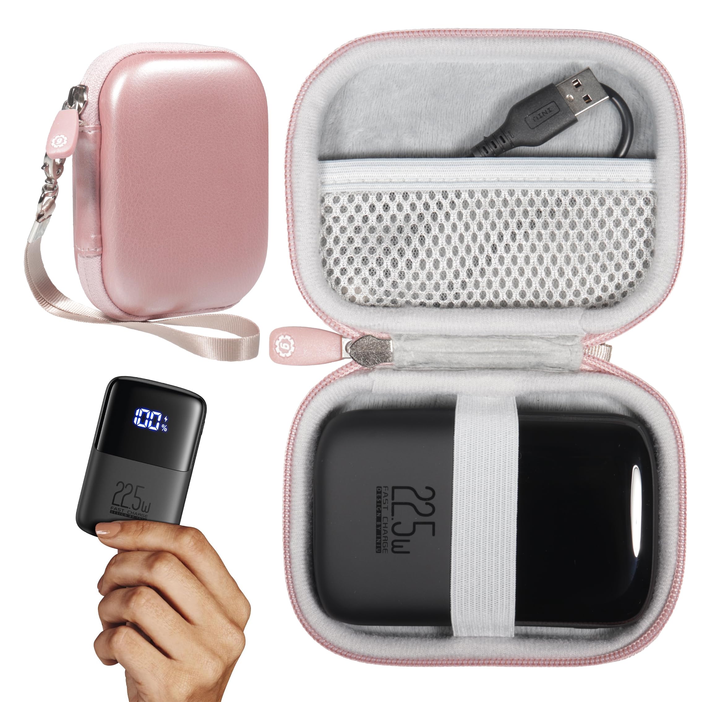 GETGEAR case for INIU Portable Charger Small 10000mAh Power Bank USB C in Output 22 5W Fast Charging
